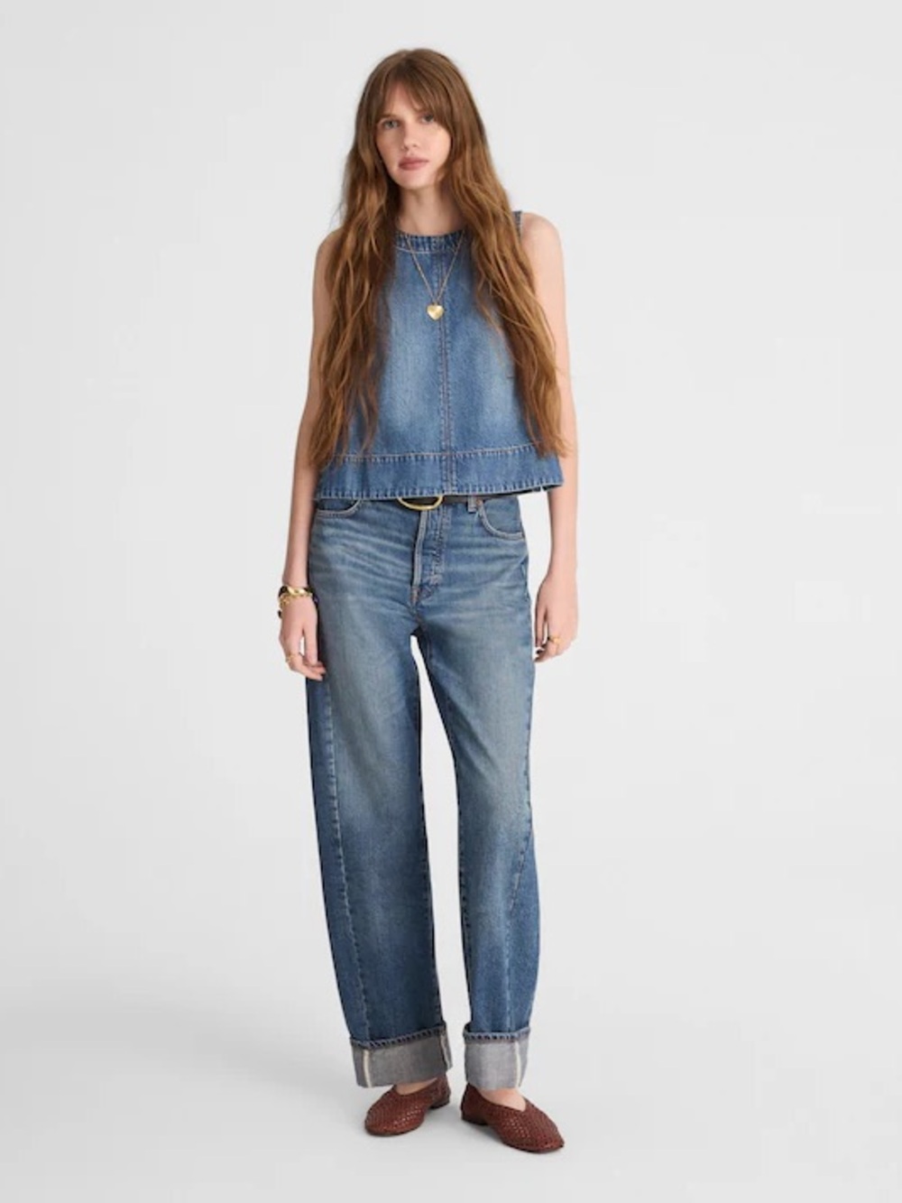 Madewell Pieced Barrel Leg Jeans in Mosby Wash Tall length!